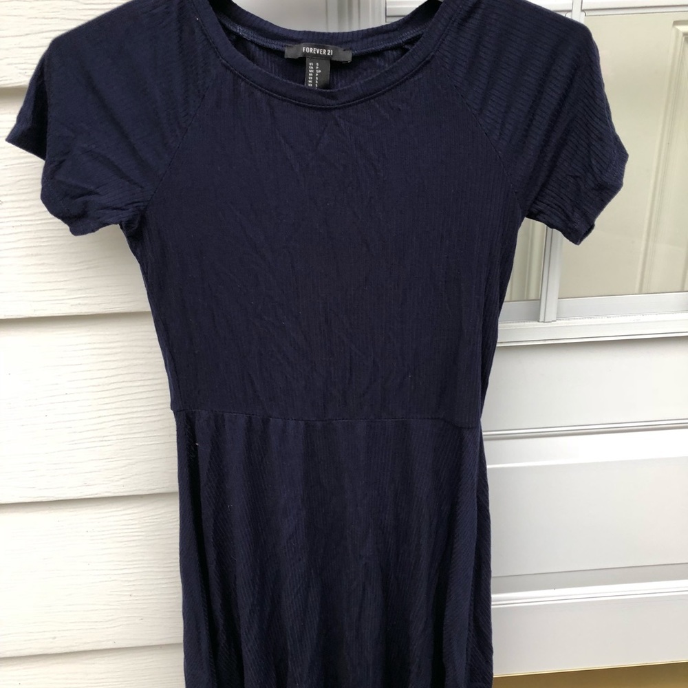 navy t-shirt dress